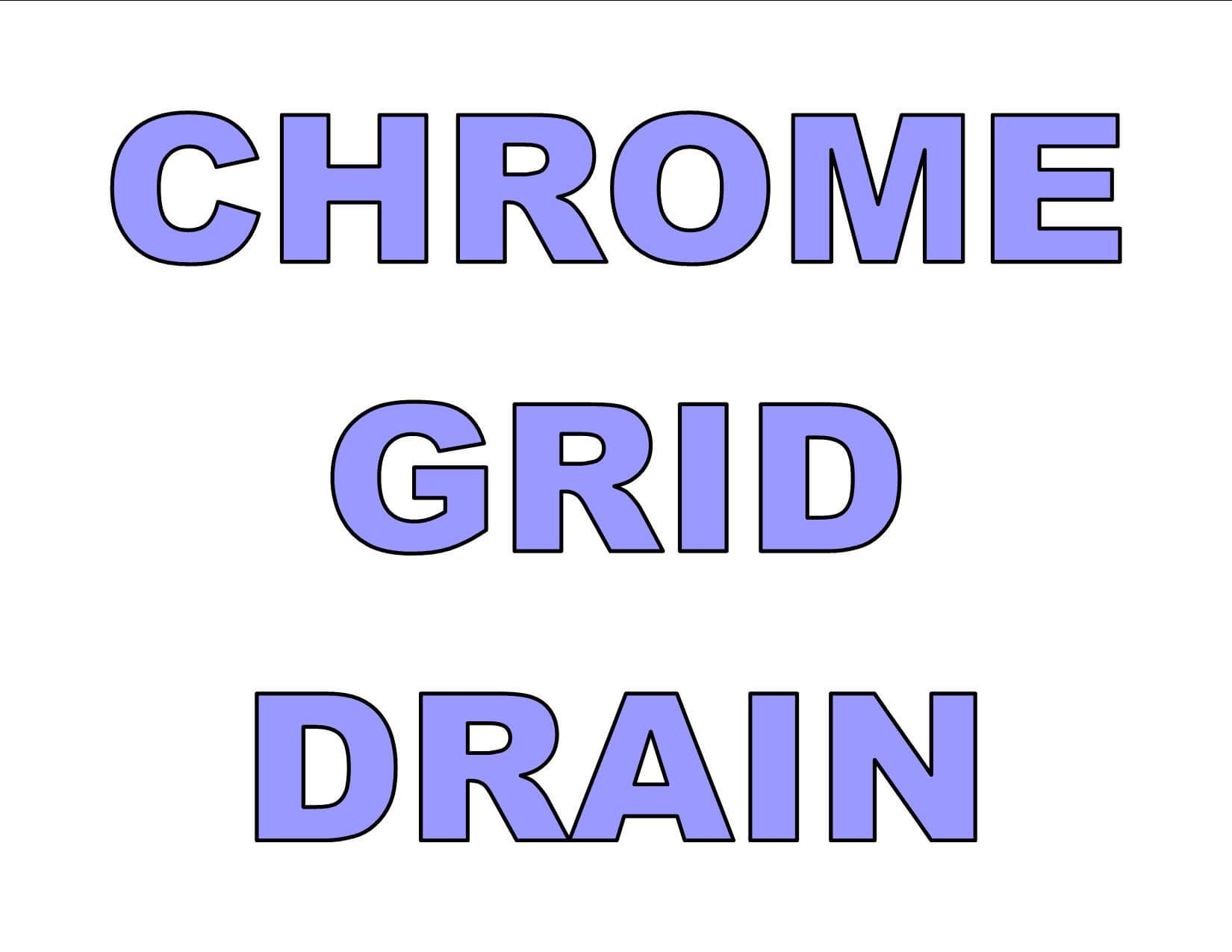 1 1/2" Grid Drain Polished Chrome - GD CH